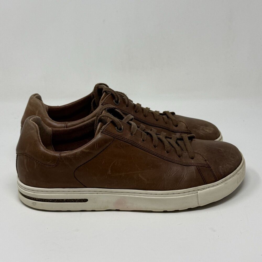 Birkenstock Bend Low Sneakers Mens 9 EU 42 Brown Leather Casual Preppy Shoes